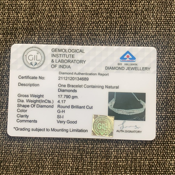 18k White Gold Diamond 4.17 ct Adjustable Slider Sliding Knot Tennis Bra… - Picture 10 of 10